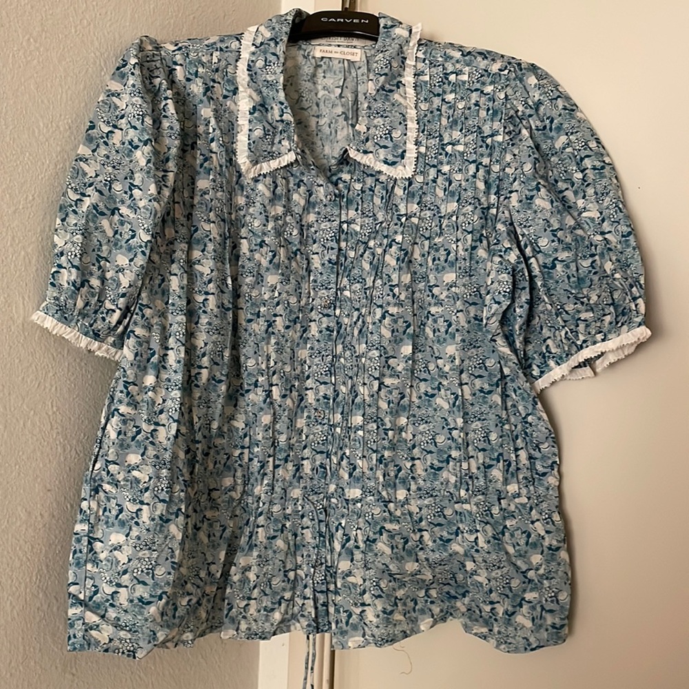 Gently worn Christy Dawn blouse Size Large
